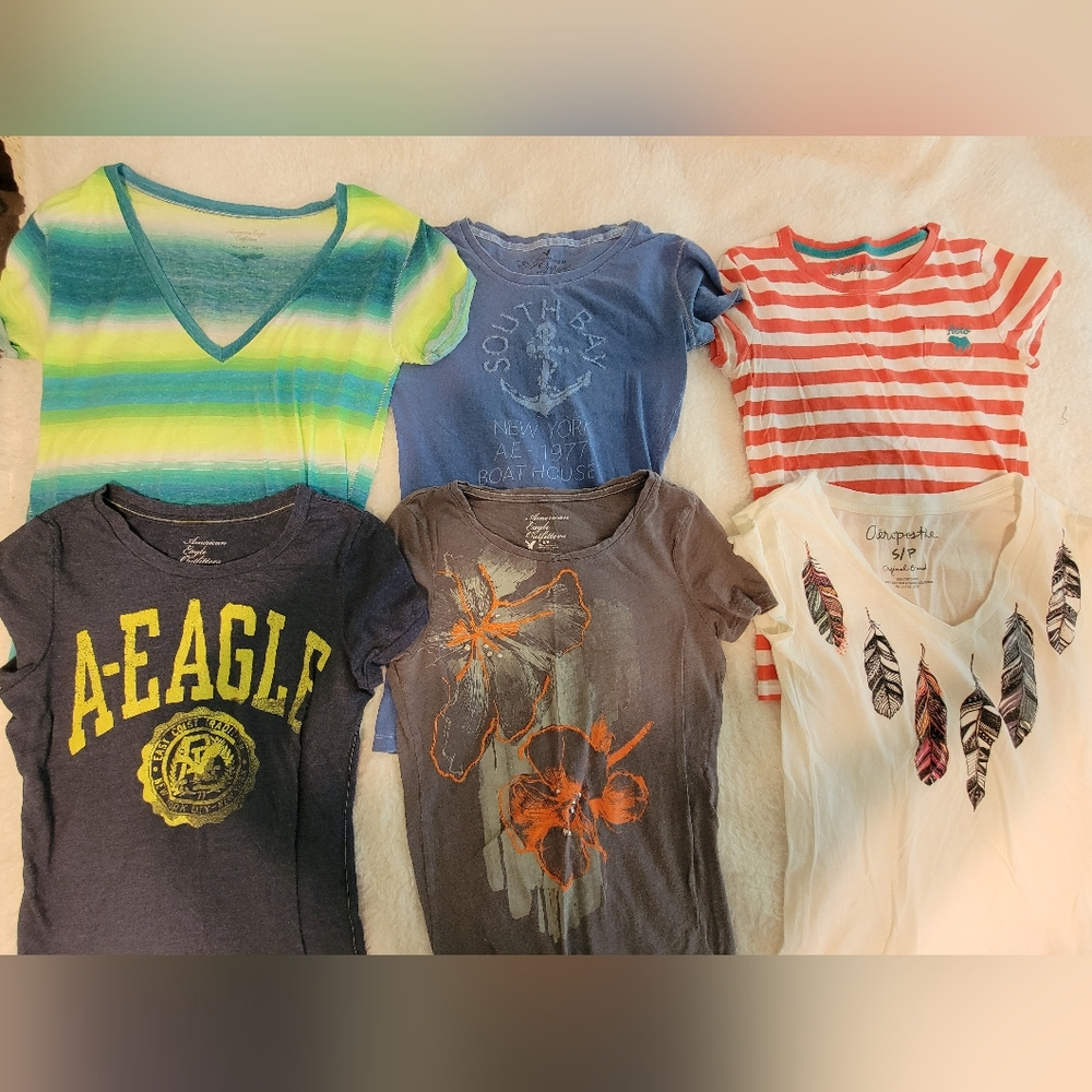 6 Tees American Eagle Aero